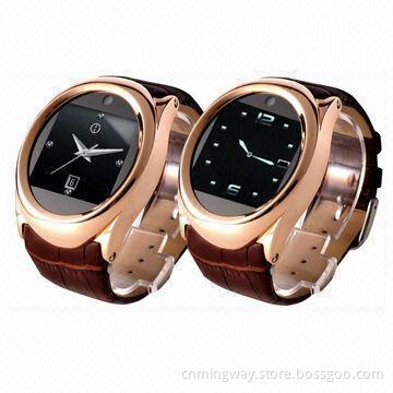 Steel Case Quad Band Java Camera Touchscreen Watch Phone